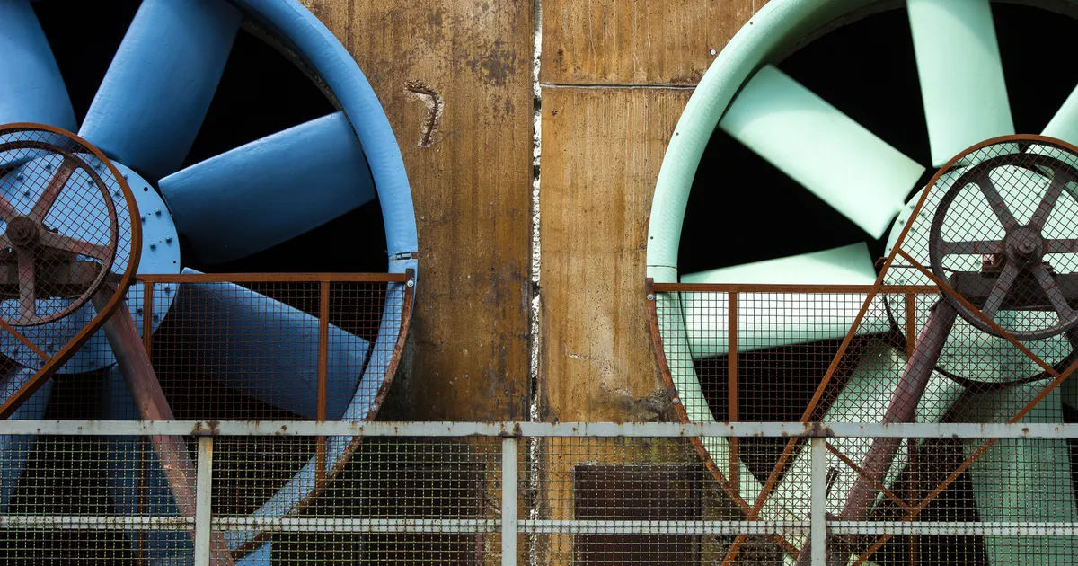 Commercial ventilation exhaust fan system requiring belt replacement in South Jersey NJ